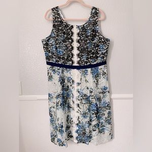 Karl Lagerfeld Lace Overlay Dress Size 16